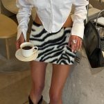 mini skirt zebra